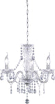 Rl Live Your Light Reality Lüster Kronleuchter – Chrom – exkl. 3x e14 - Tapete transparent - D: 46 cm
