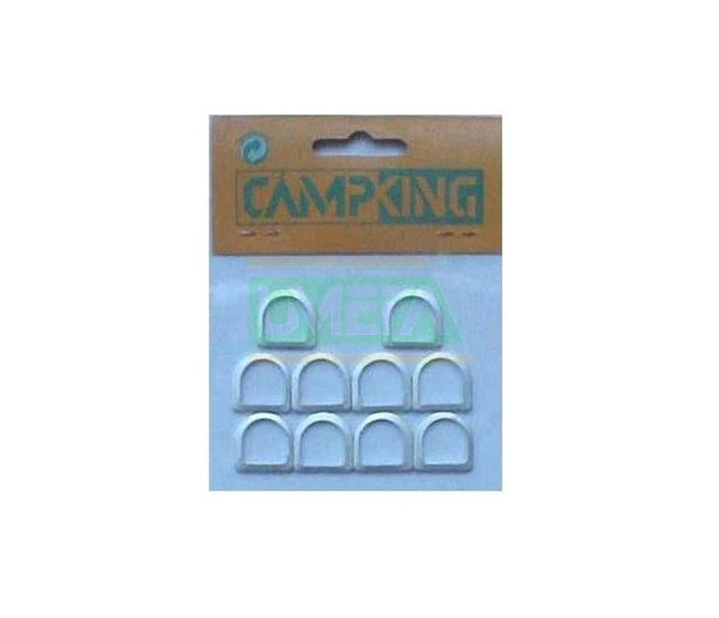 Camping Umefa D-Ring 13 mm Aluminium 10 Stk