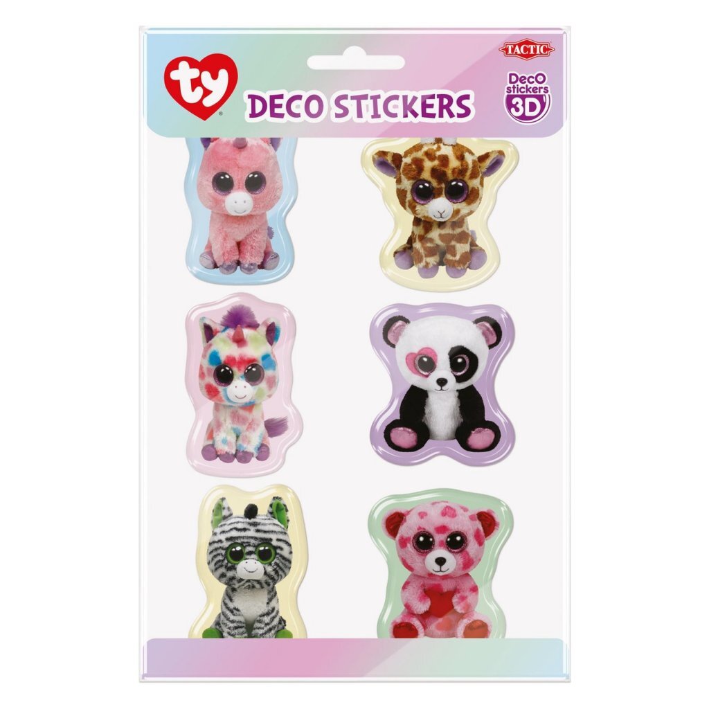 Ty ty 3D -Deco -Aufkleber 6 Teile