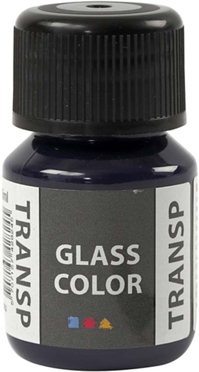 Creativ Company Glass Farbe Transparent Lack Marine Blau, 30 ml