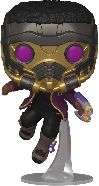 Funko, was wäre, wenn...? Sammlerfigur Puppe! Vinyl – Marvel, alles geht zu Challa Star-Lord, mehrfarbig