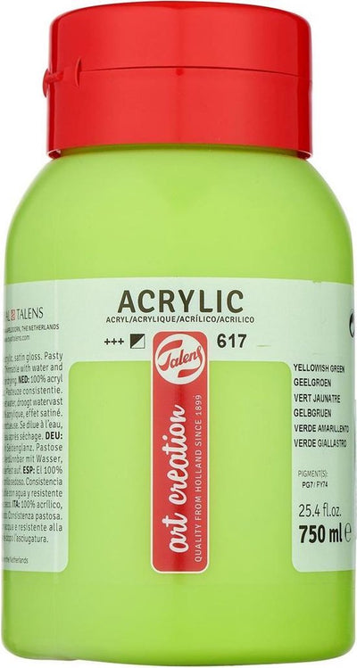 Talens Art Creation Acrylfarbentopf 750 ml Gelbgrün 617