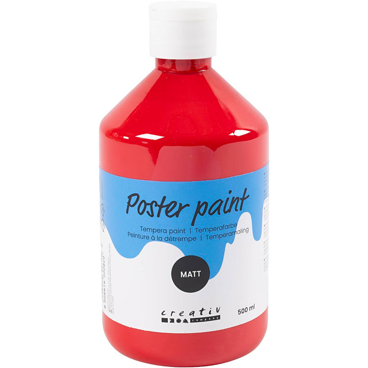 Creativ Company Temperafarbe matt, dunkelrot, 500 ml 1 Flasche