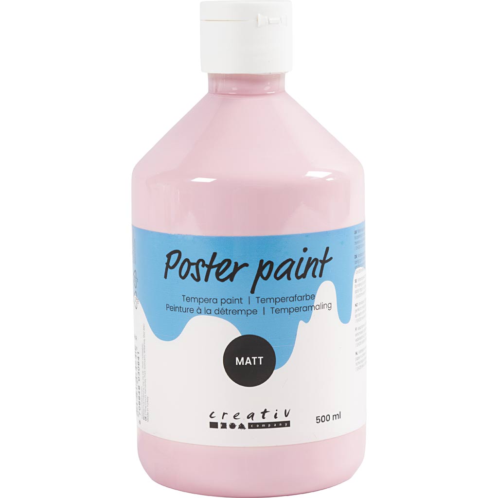 Creativ Company Temperafarbe matt, rosa, 500 ml 1 Flasche