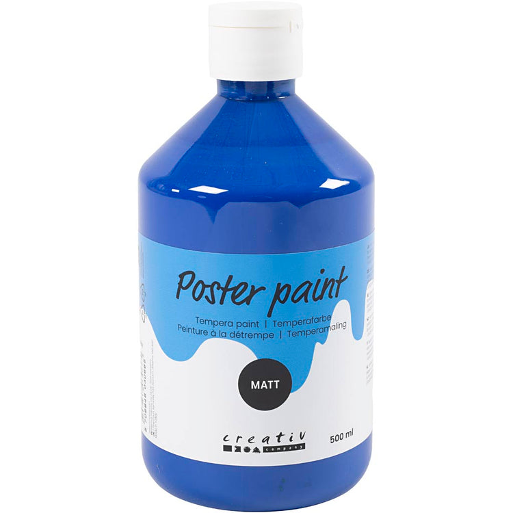 Creativ Company Temperafarbe matt, dunkelblau, 500 ml 1 Flasche