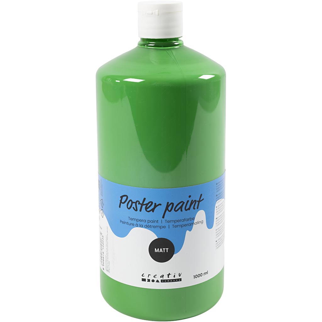 Creativ Company Temperafarbe matt, grün, 1000 ml 1 Flasche