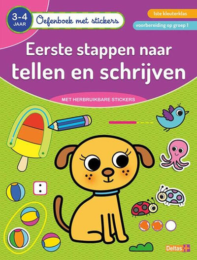 Deltas-Übungsbuch mit Aufklebern Zählen und Schreiben (3-4 Jahre)