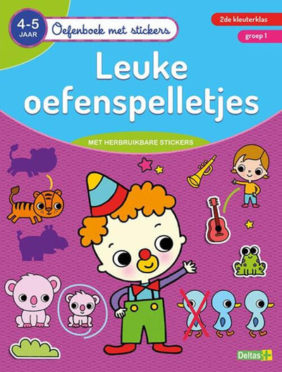Deltas-Übungsbuch mit Aufklebern schöne Übungsspiele (4-5 Jahre)
