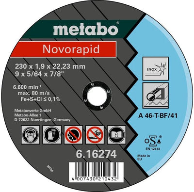 Metabo -Schneidscheiben 115x1.0x22