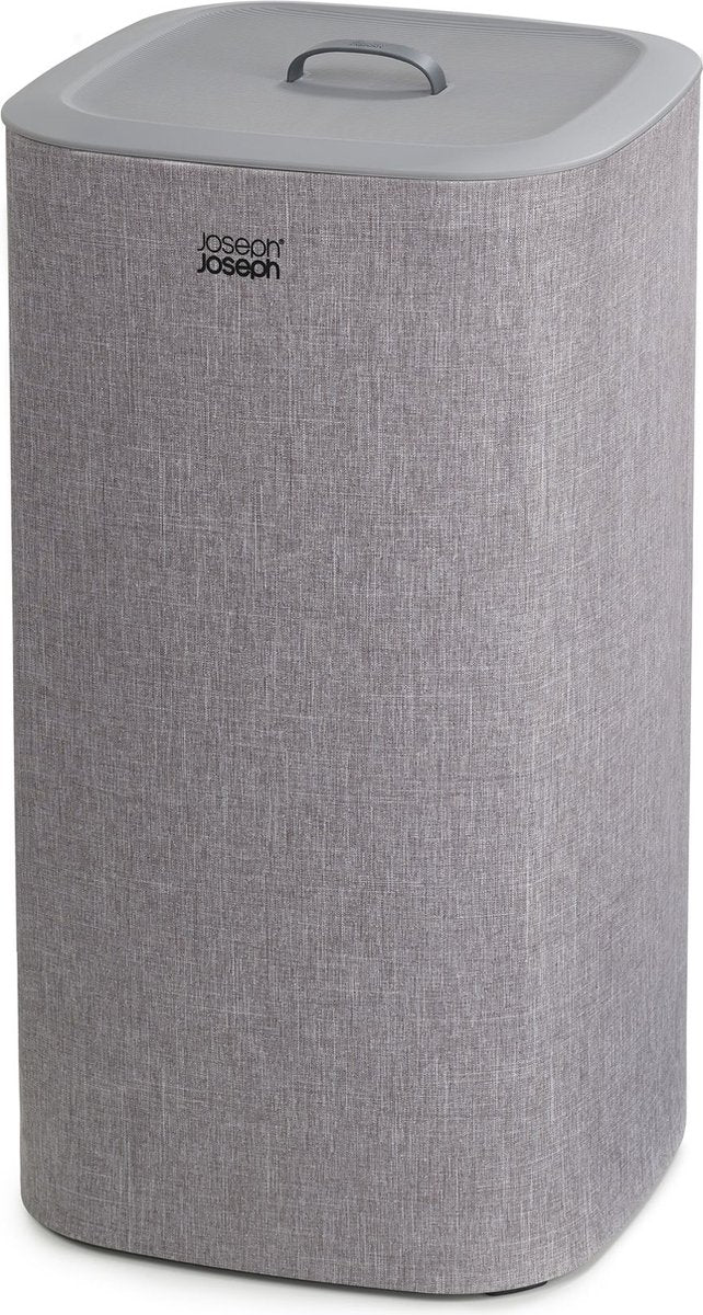 Joseph Joseph Tota Wäschekorb – 2 Fächer – Wäschesortierung – 60 Liter – Grau