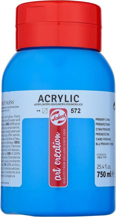 Talens Art Creation Acrylfarbtopf 750 ml Primärcyan 572