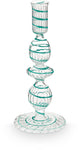 Pip Studio – Kerzenständer – Wohnaccessoires – hellblauer Kerzenhalter – Glaswirbel – 20 cm