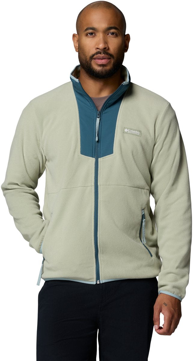 Columbia Sequoia Grove™ Fleece-Herrenpullover mit durchgehendem Reißverschluss – Safari, Everblue