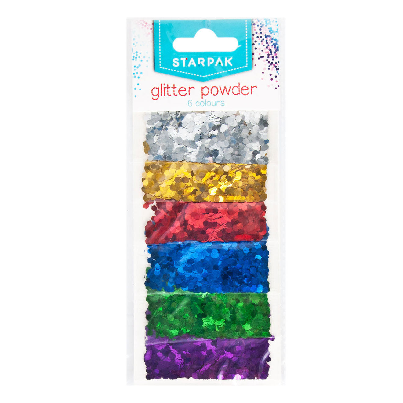 Glitzermetallic 2G, 6 Farben