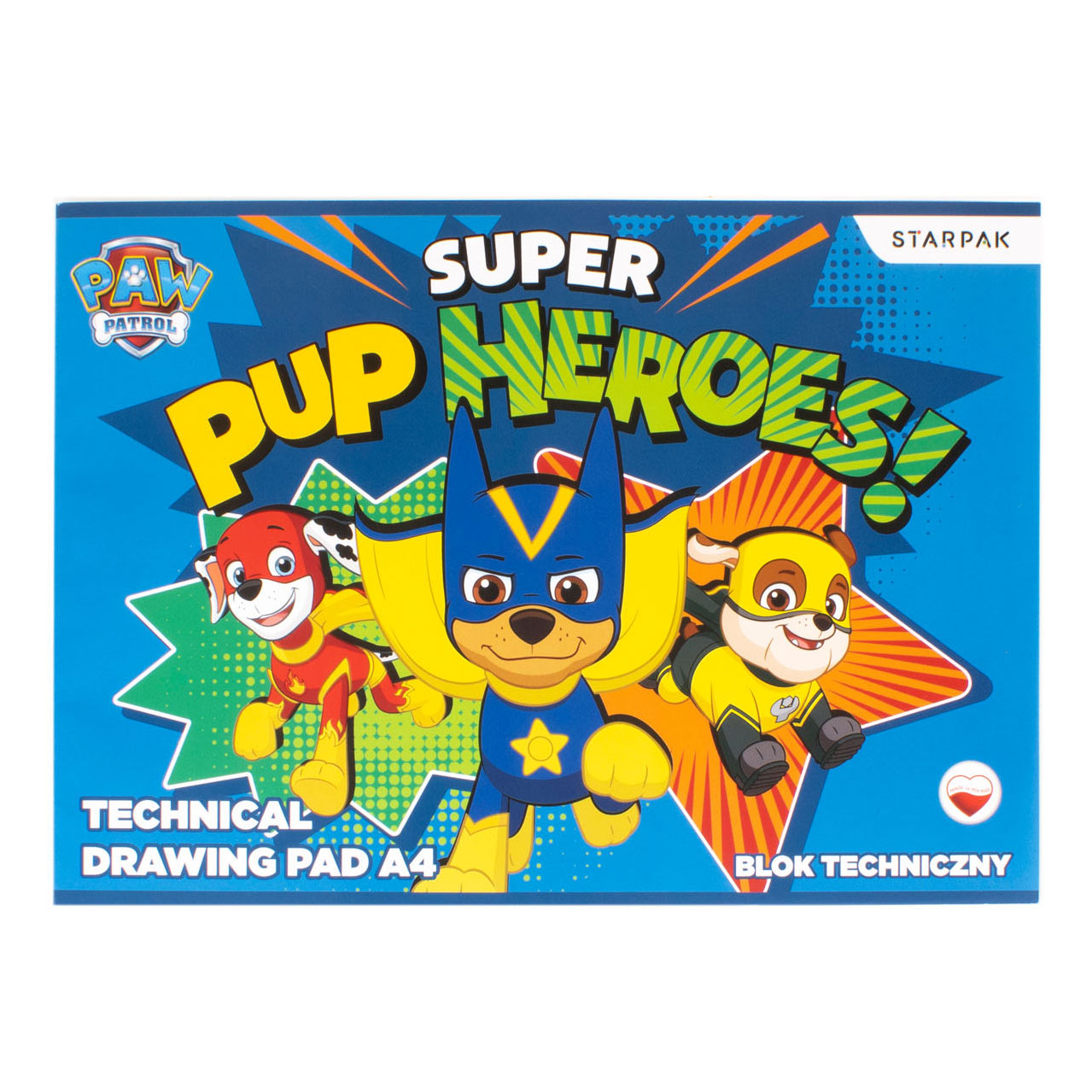 Paw Patrol Zeichnung Block A4, 10 Blätter