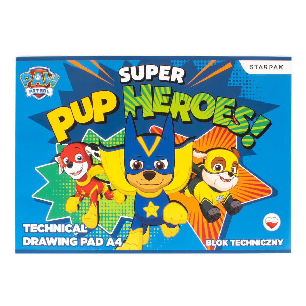 Paw Patrol Zeichnung Block A4, 10 Blätter