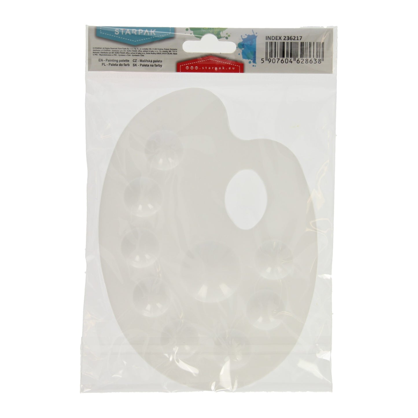 Malen Sie Palette White 9 Fächer