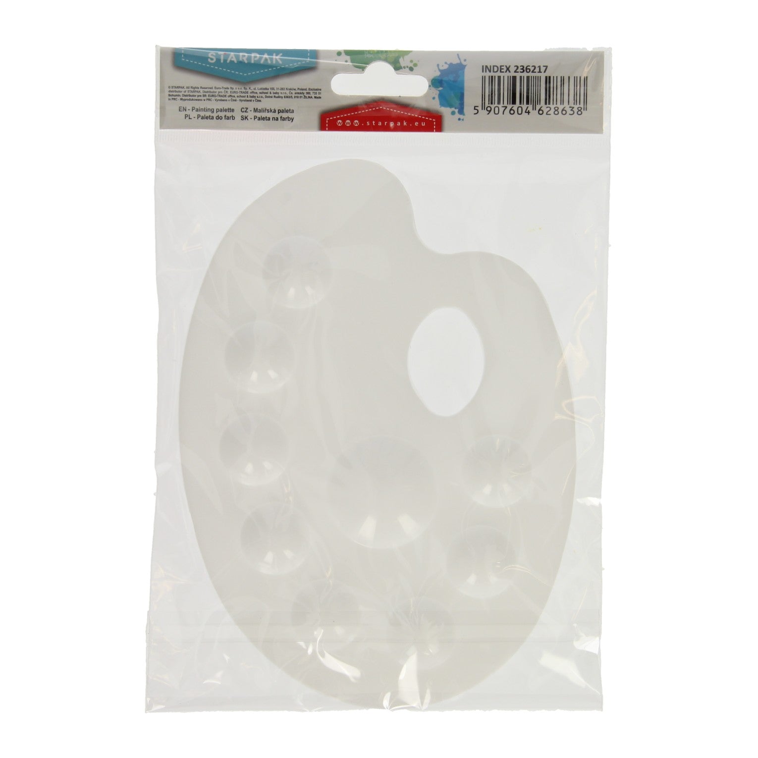 Malen Sie Palette White 9 Fächer