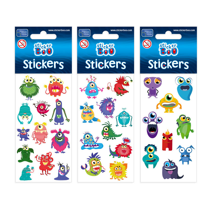 Stickervel -Monster