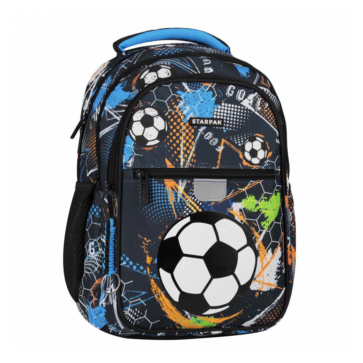 Rucksack Fußball blau