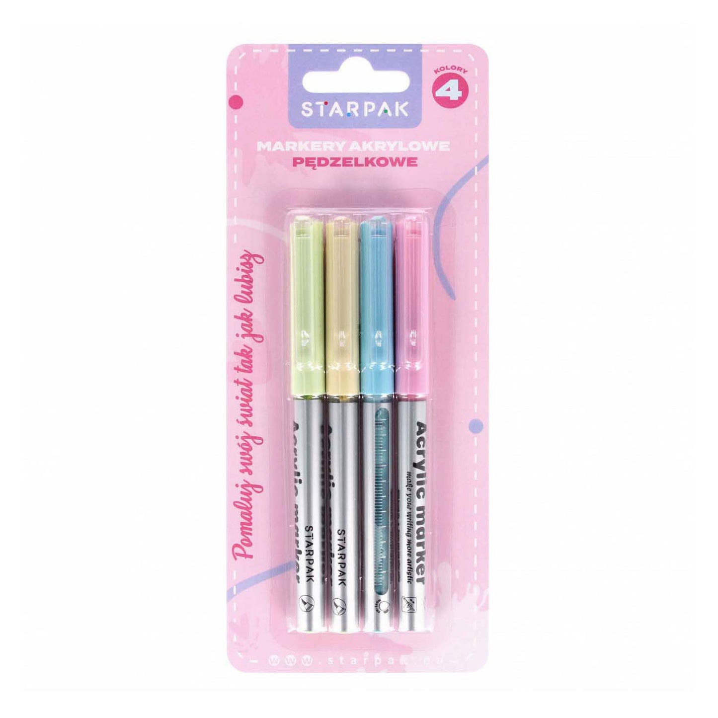 Acryl-Pastellmarker, 4 Stk.