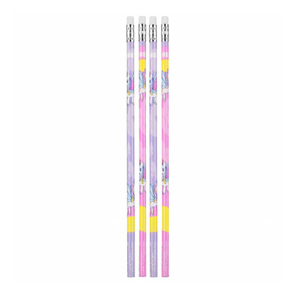 HB Bleistift mit Gum Unicorn, 4st.