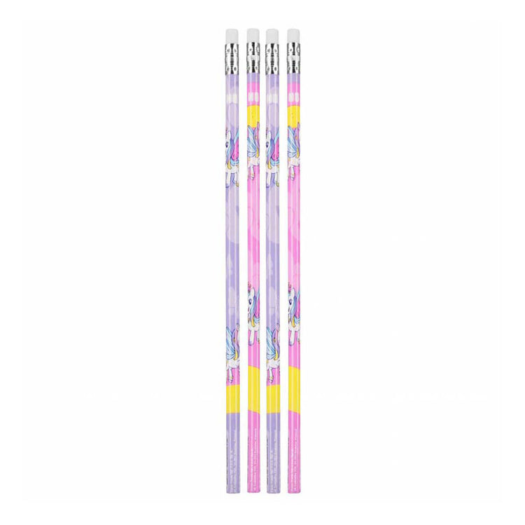 HB Bleistift mit Gum Unicorn, 4st.