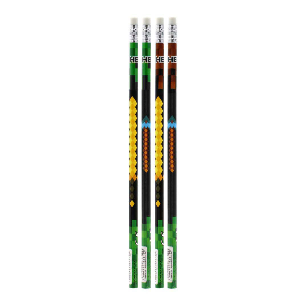 HB Bleistift mit Gummi, 4st.