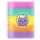 Silikon-Notizbuch mit Buchrücken und Katze, A5