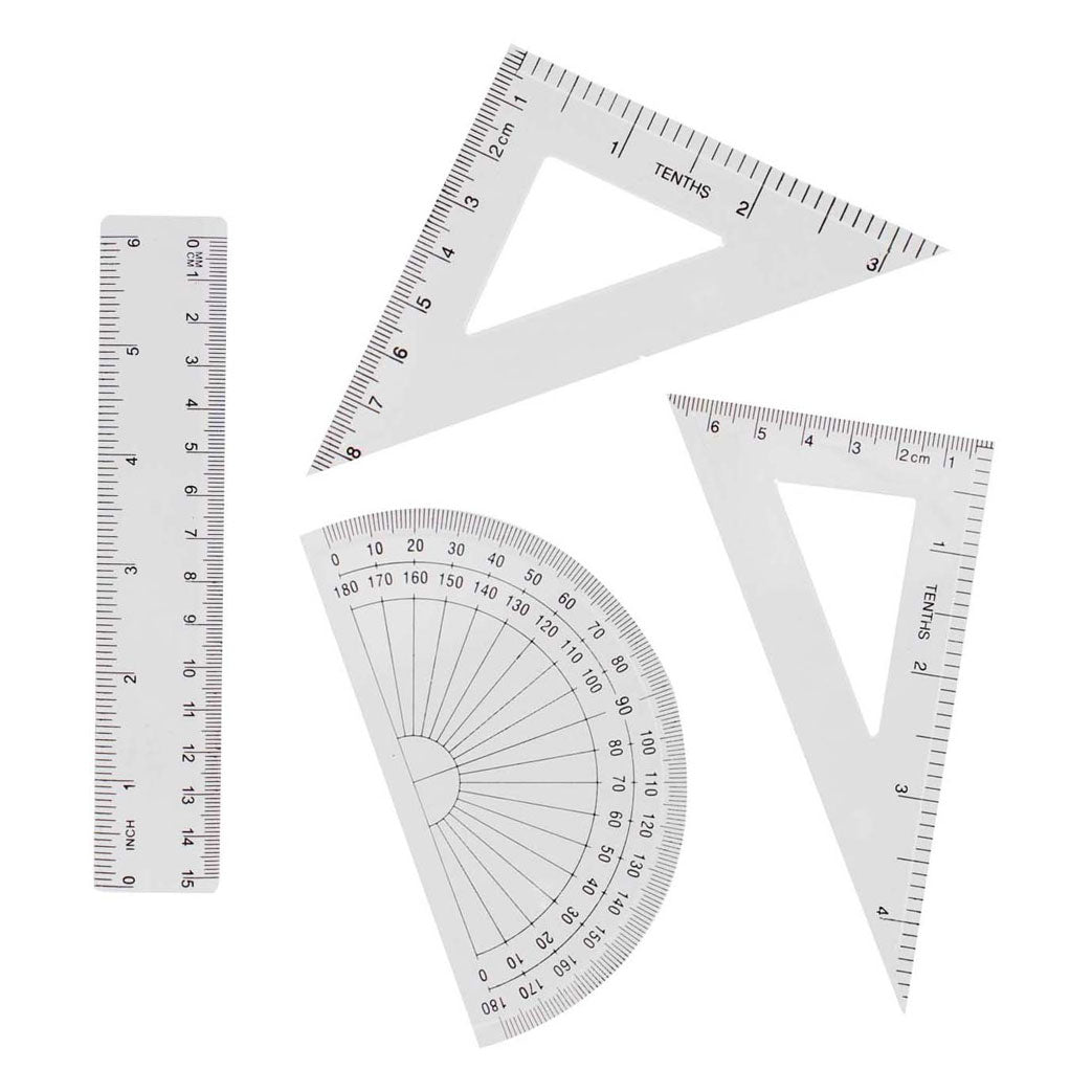 Geometrieset 15cm, 4tlg.