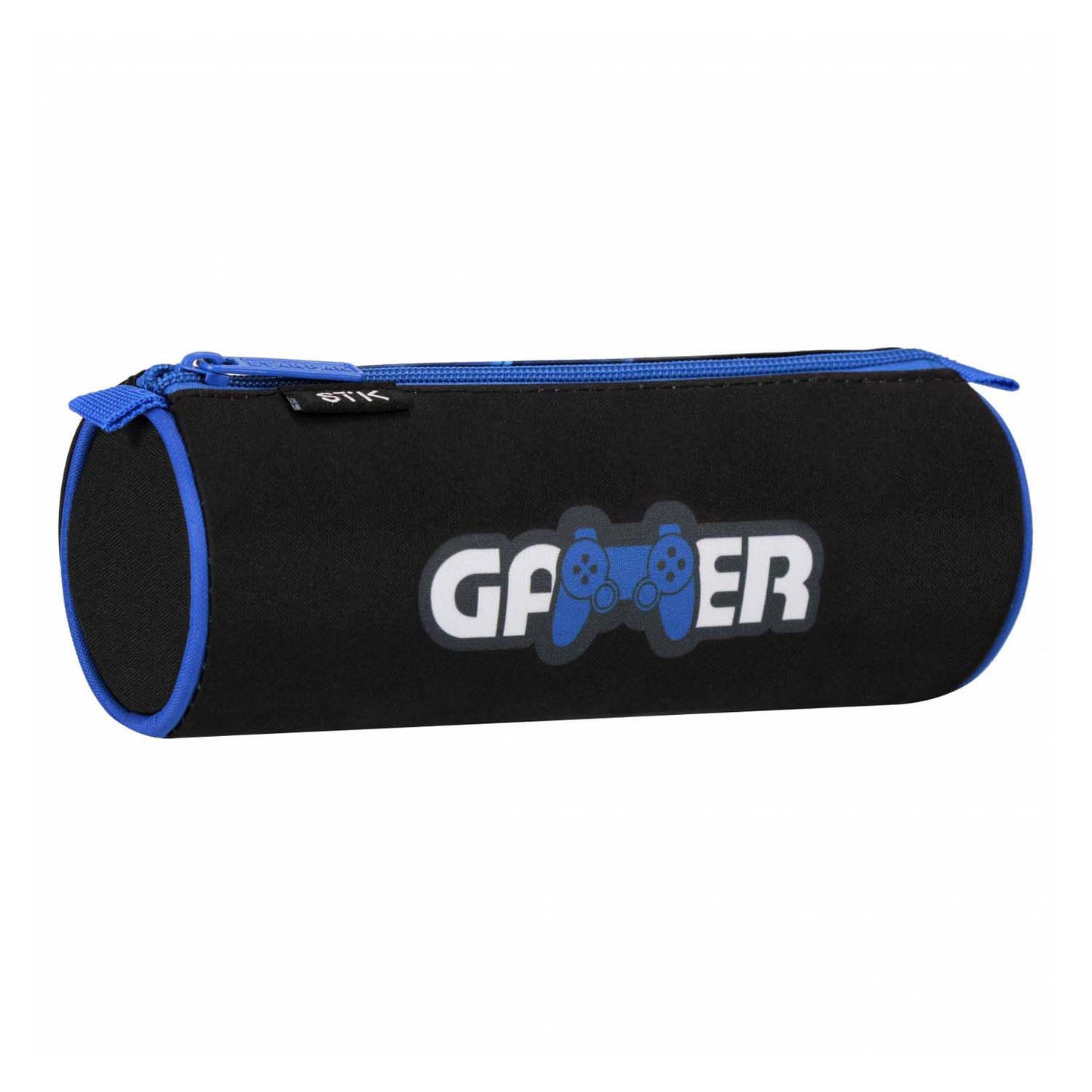 Federmäppchen Gamer rund schwarz