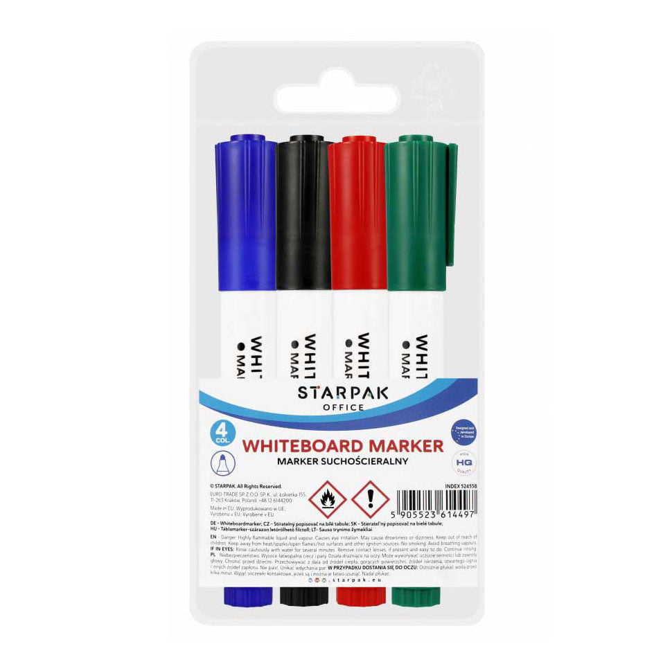 Whiteboard-Marker, 4 Stk.