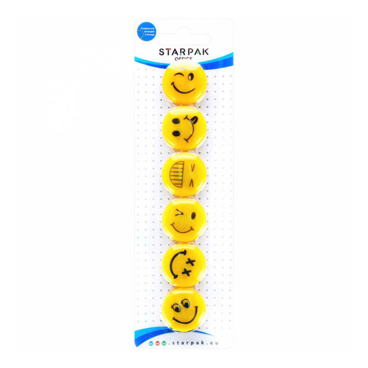Magnet Mix Emoticons 30 mm, 6st.