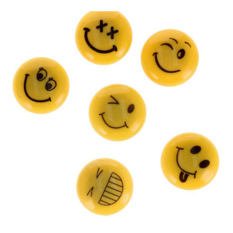 Magnet Mix Emoticons 30 mm, 6st.