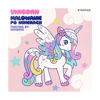Malen über Songs Unicorn 20x20cm, 6 Farben