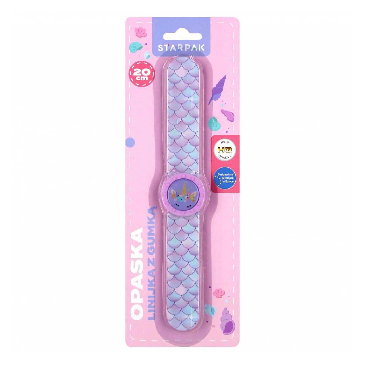 Slap-Armband-Lineal mit Radiergummi-Mädchen