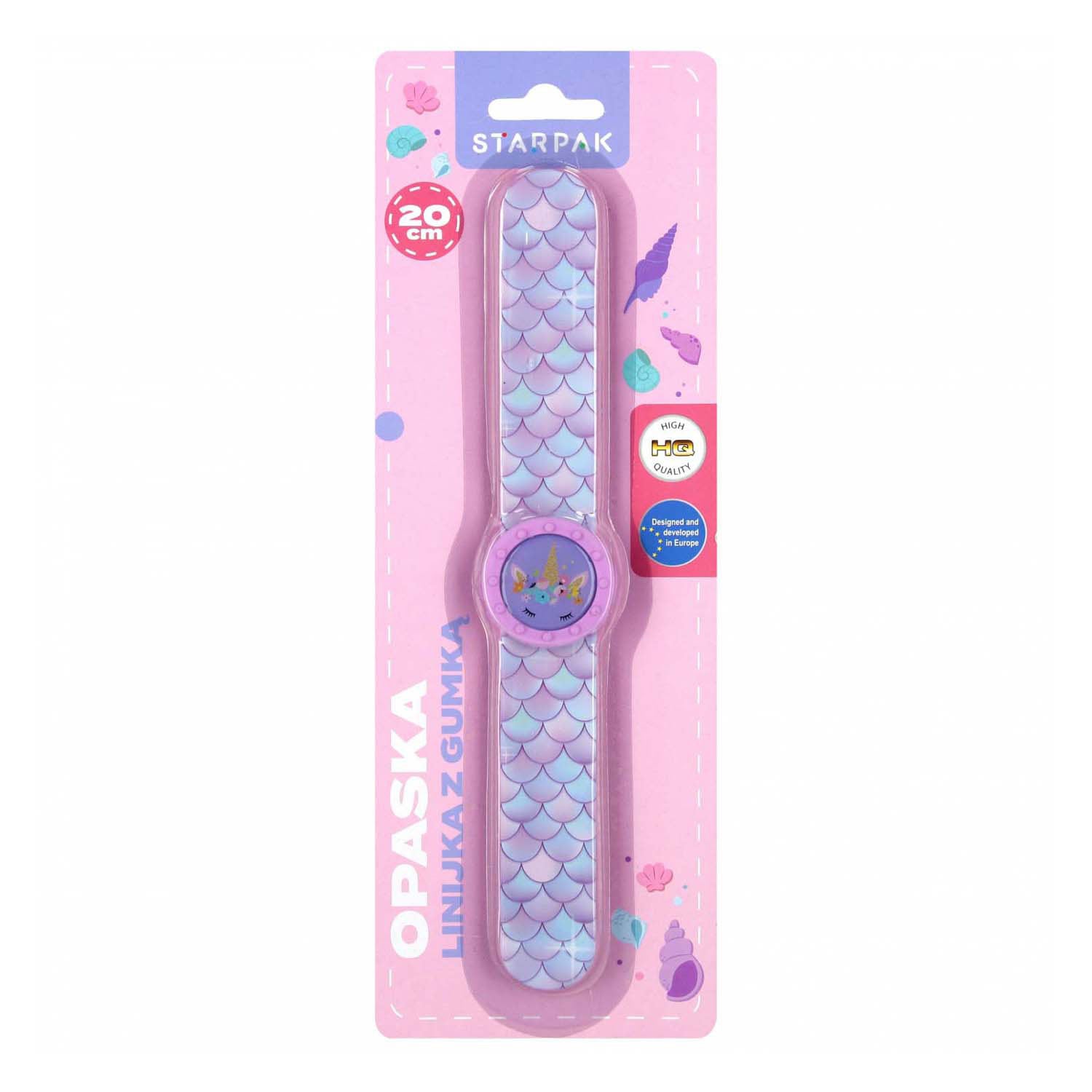 Slap-Armband-Lineal mit Radiergummi-Mädchen