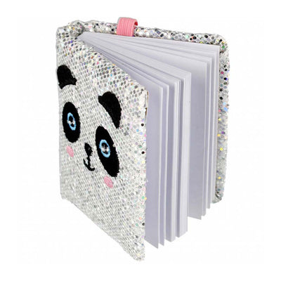 Schlüsselanhänger Notizbuch Panda