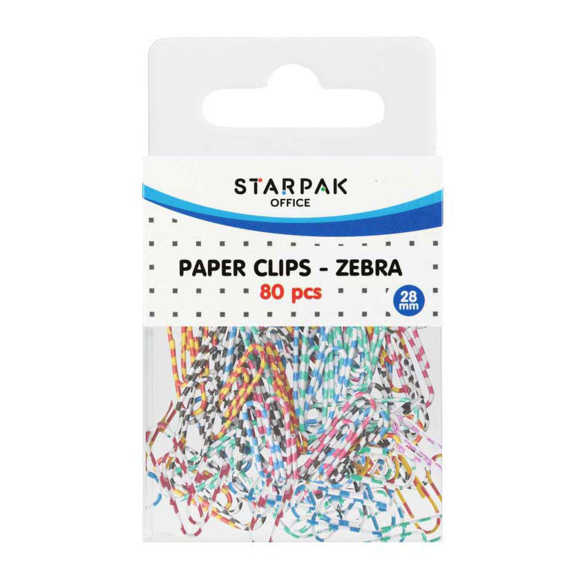 Rc Papelips Zebra 28mm, 80Stk.