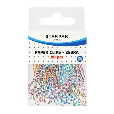 Rc Papelips Zebra 28mm, 80Stk.