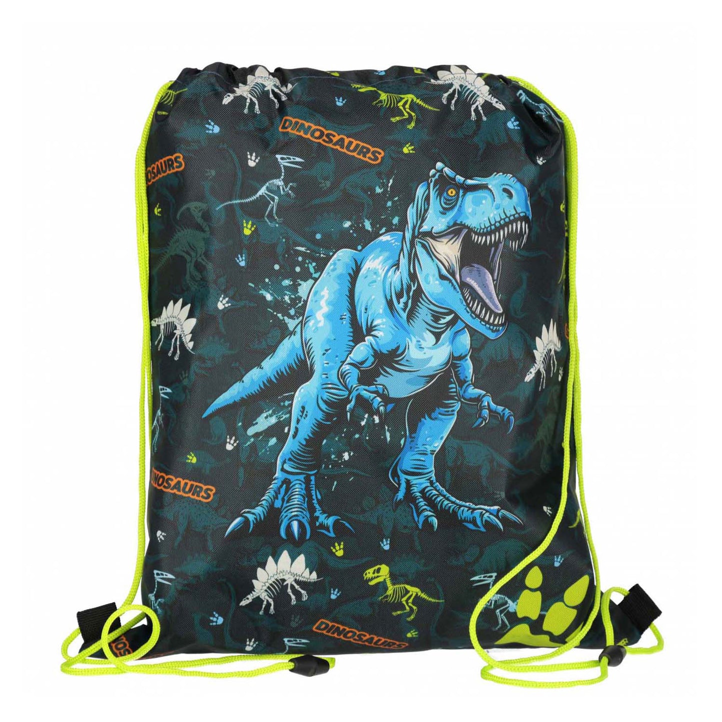 Dinosaurier-Turnbeutel mit Beinen