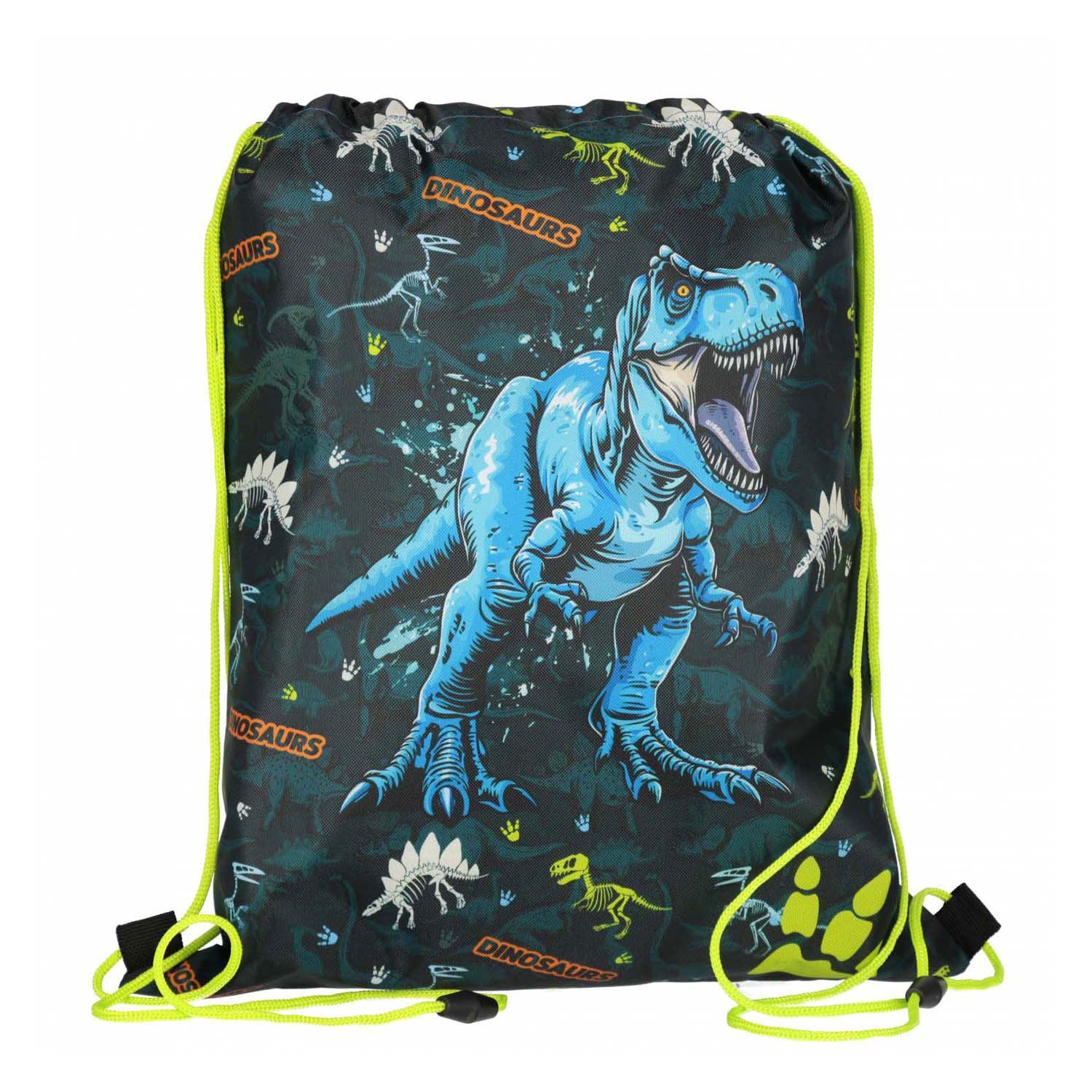 Dinosaurier-Turnbeutel mit Beinen