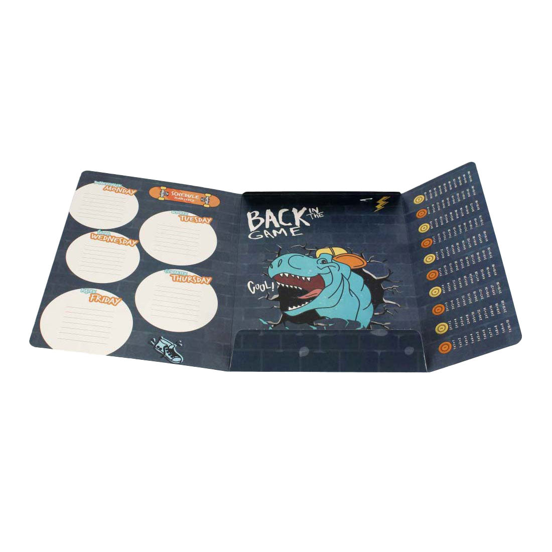 Ordner mit elastischem A4-Skate-Dino