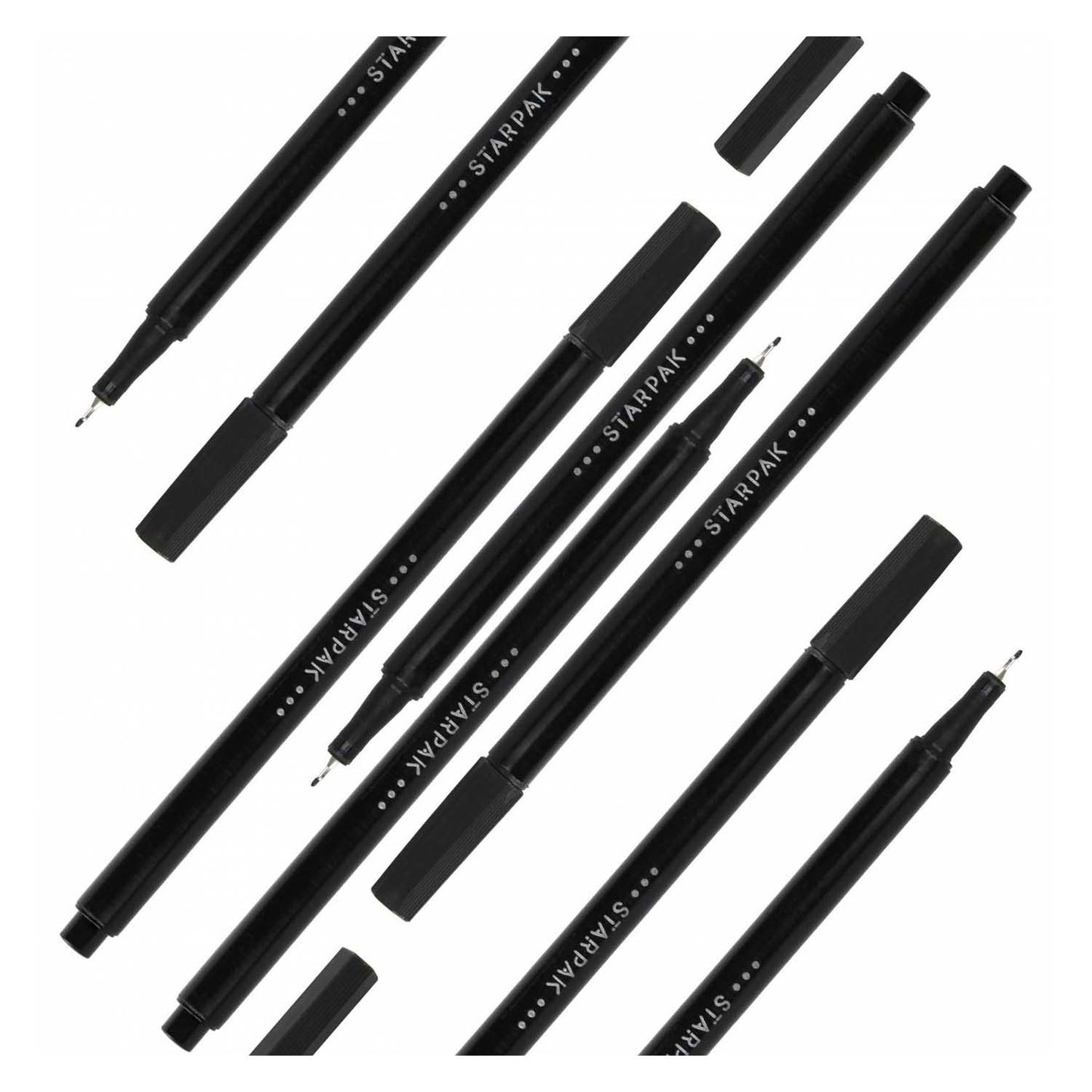 Fineliner rund 0,4 schwarz, 20 Stk.