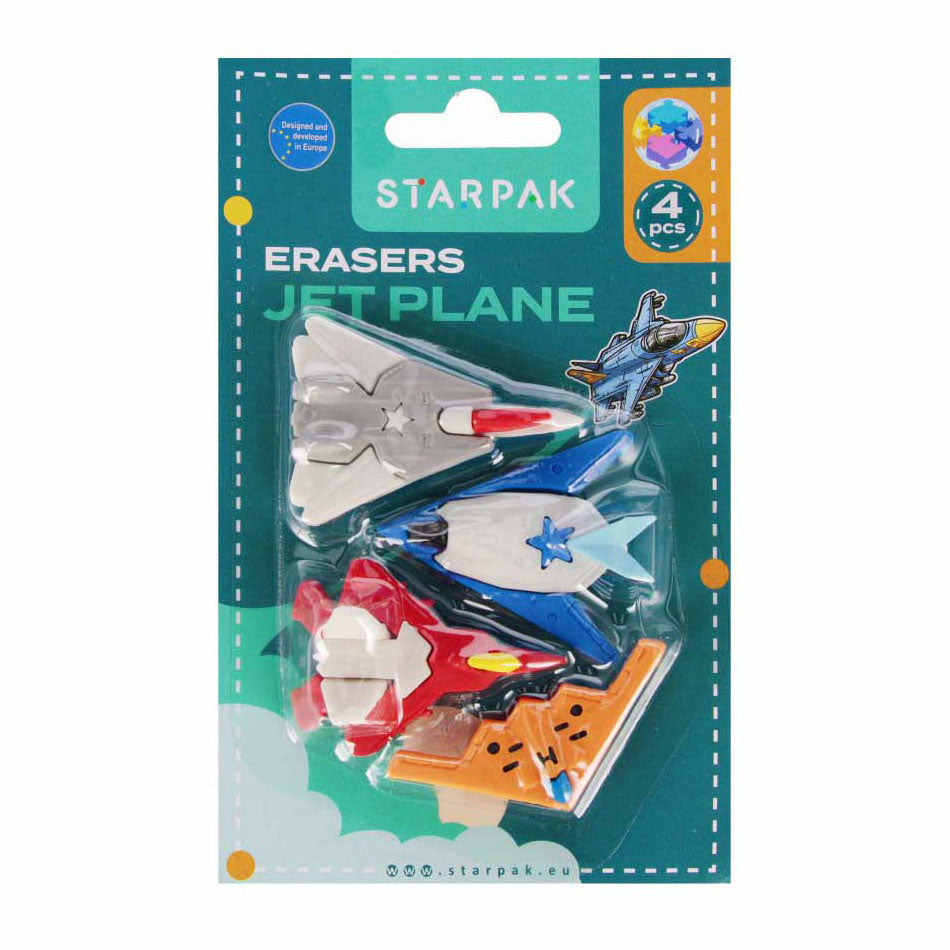 Radiergummi 3D-Puzzle-Flugzeug, 4-tlg.