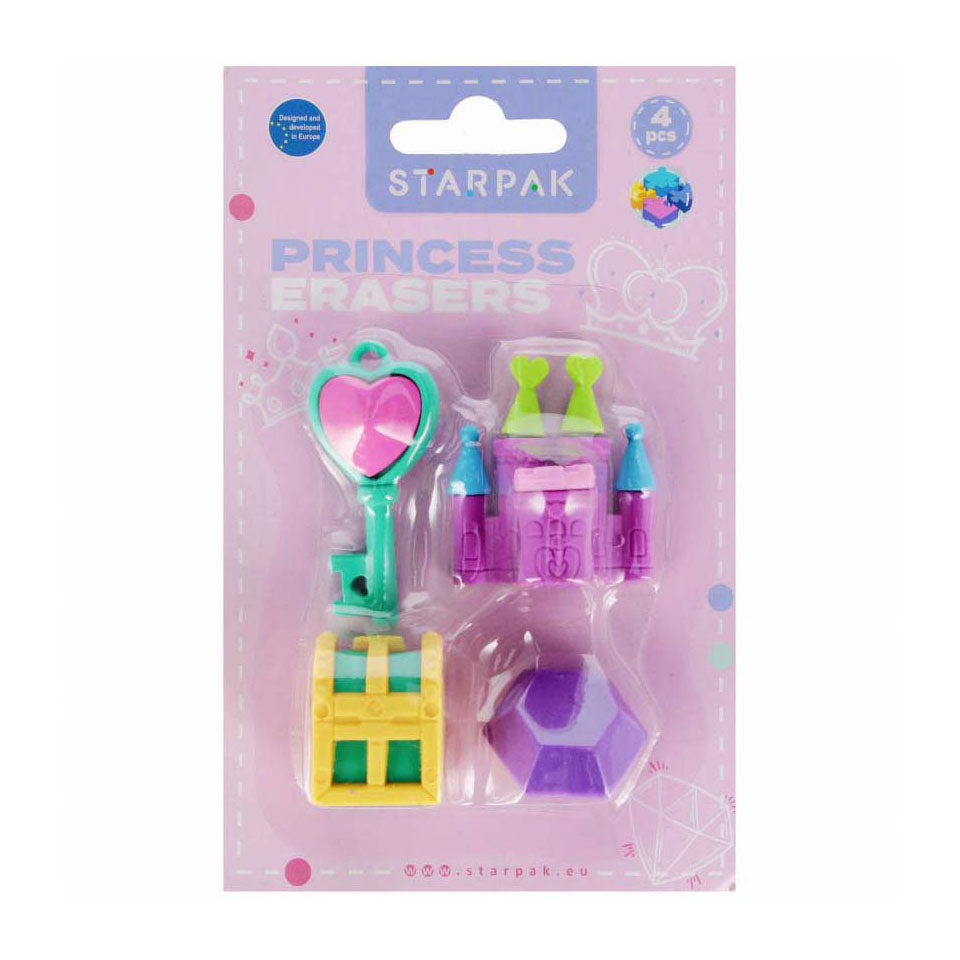Radiergummi 3D-Puzzle Prinzessin, 4-tlg.
