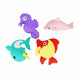 Radiergummi 3D-Puzzle Fisch, 4-tlg.