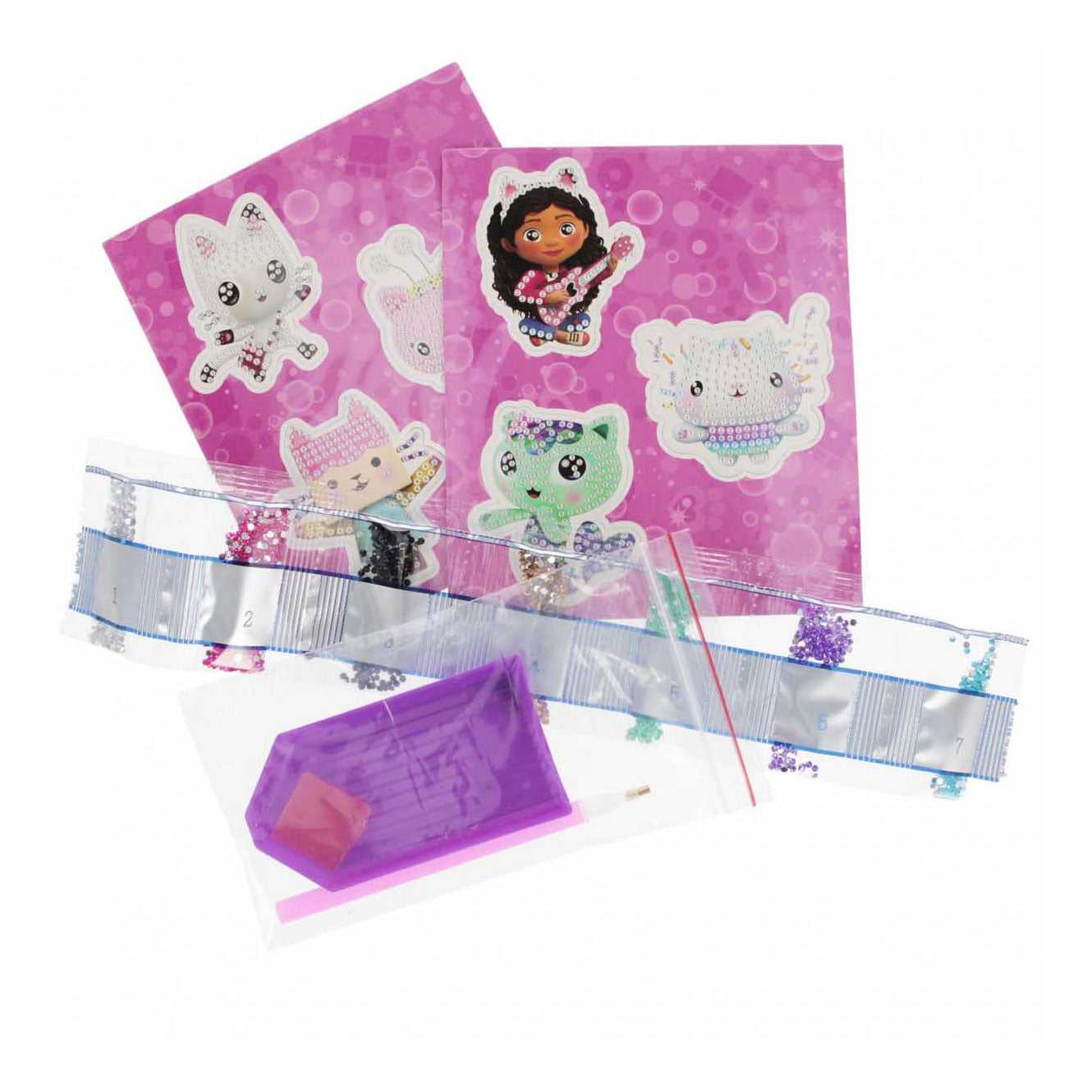 Herstellung von Diamantmalerei-Magneten für Gabbys Puppenhaus