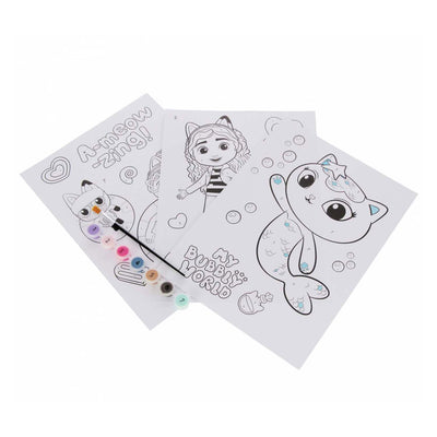 Gabbys Puppenhaus – Malen nach Zahlen – inkl. 7 Farben Farbe und Pinsel