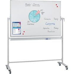 Mobiles Whiteboard Franken stc203 grauer Stahl